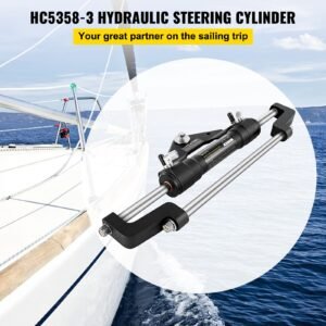 hydraulic steering cylinder 300hp, hydraulic steering, front mount, hydraulic outboard steering cylinder for marine boat steering system