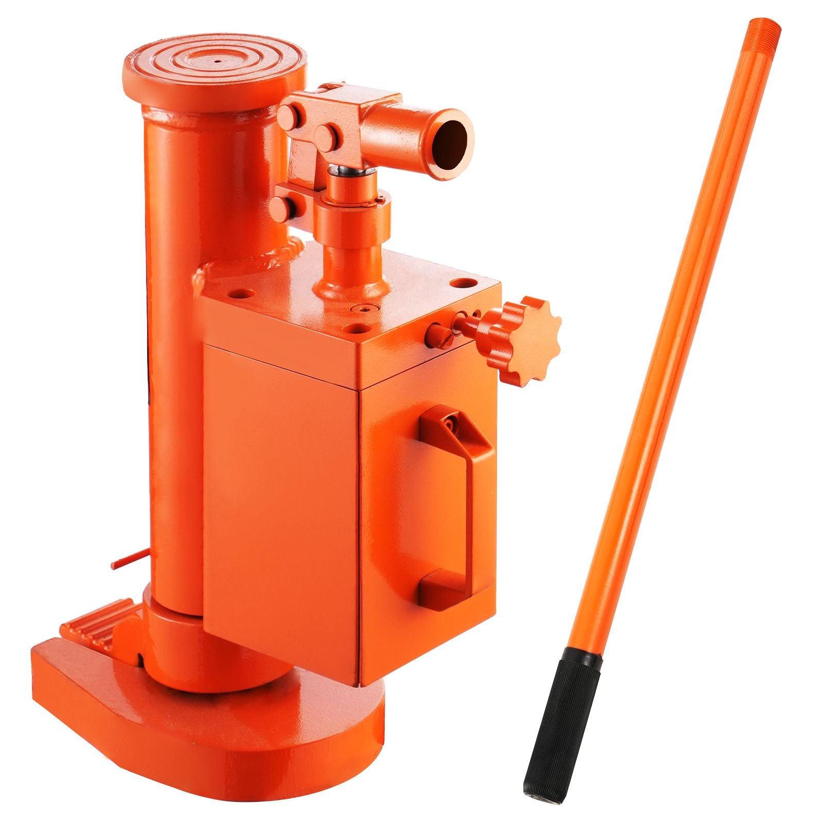 hydraulic toe jack, 5 ton on toe toe jack lift, 10 ton on top lift capacity machine jack, 1.0 9.1 in toe height, 14.6 22.4 in top height, 360° rotatable claw jack for machinery, industry