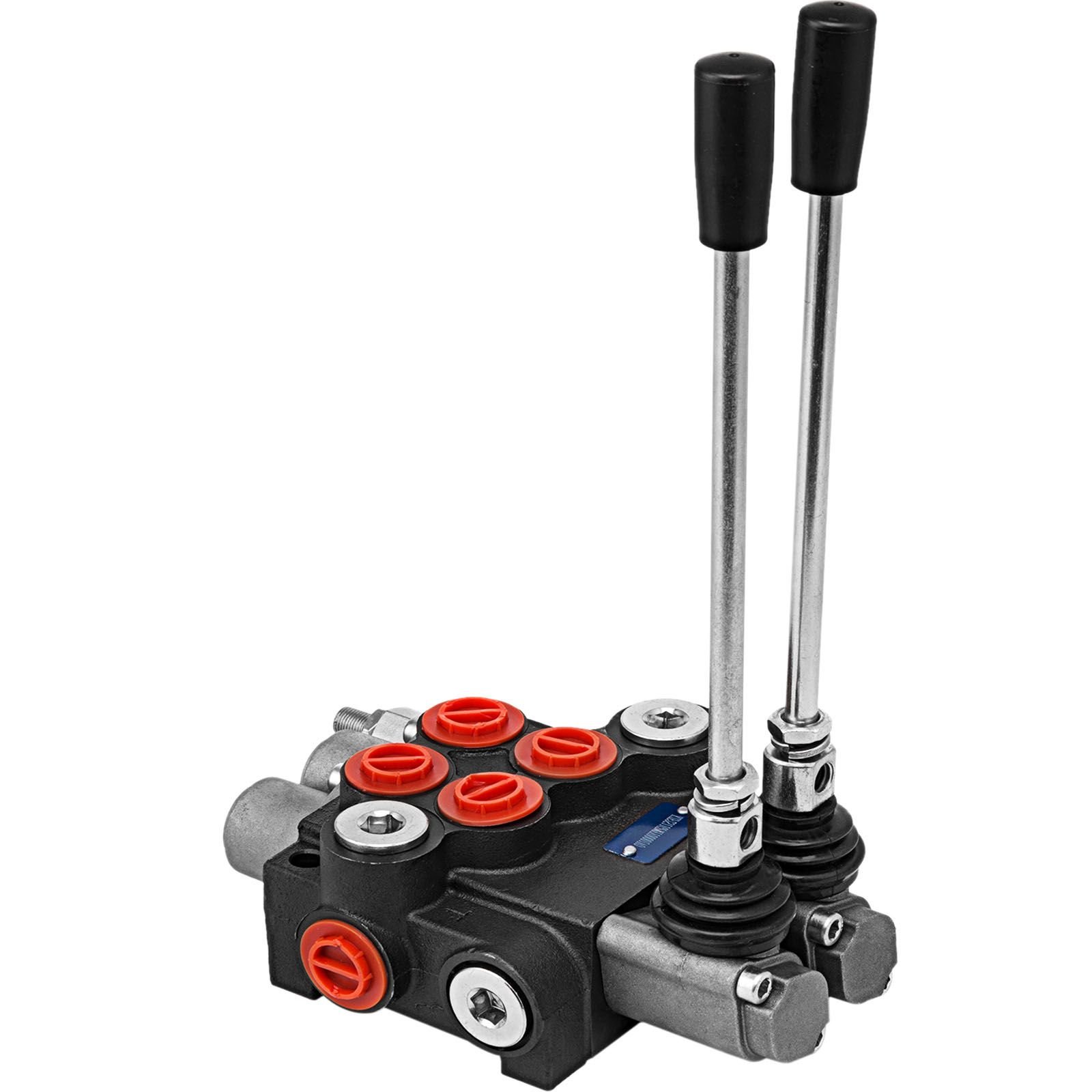 hydraulic valve 2 spool hydraulic directional control valve 11gpm hydraulic control valve double acting for tractors loaders tanks