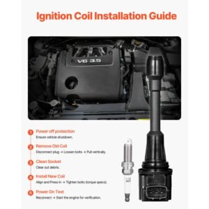 ignition coil pack and spark plugs, set of 4, compatible with nissan altima versa sentra cube rogue nv200 2.5l 2.0l 1.8l 1.6l l4, replacement for 22448ed000 22448ja00a 22448ja00c 22448 ja00a