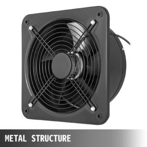 industrial ventilation extractor metal axial exhaust commercial air blower fan 300mm