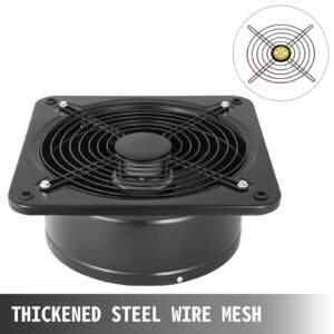 industrial ventilation extractor metal axial exhaust commercial air blower fan 300mm