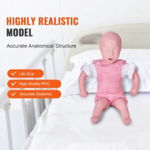 infant cpr training manikin, heimlich maneuver and cardiopulmonary resuscitation (cpr) practice, professional infant airway obstruction training manikin, baby infarction model for education