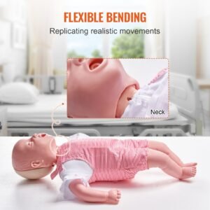 infant cpr training manikin, heimlich maneuver and cardiopulmonary resuscitation (cpr) practice, professional infant airway obstruction training manikin, baby infarction model for education