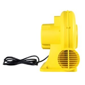 inflatable blower, 380w&450w, 0.5 & 0.6 hp bounce house blower, pump commercial air blower for inflatables, bouncy castle electric air blower fan perfect for bounce house, waterslides, yellow