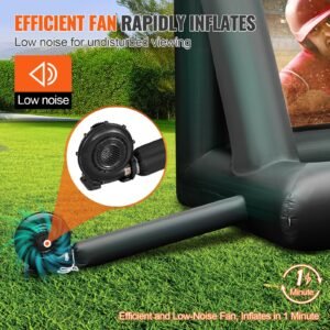 inflatable movie screen 24ft inflatable projector screen for outside with 360w air blower inflatable screen oxford fabric material blow up screen for outdoor movie supports front/rear projection
