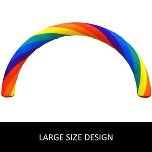 inflatable rainbow arch 26ftx10ft (8x4m) w/ 350w motor advertising/party supplies/event decorations/inflatable products