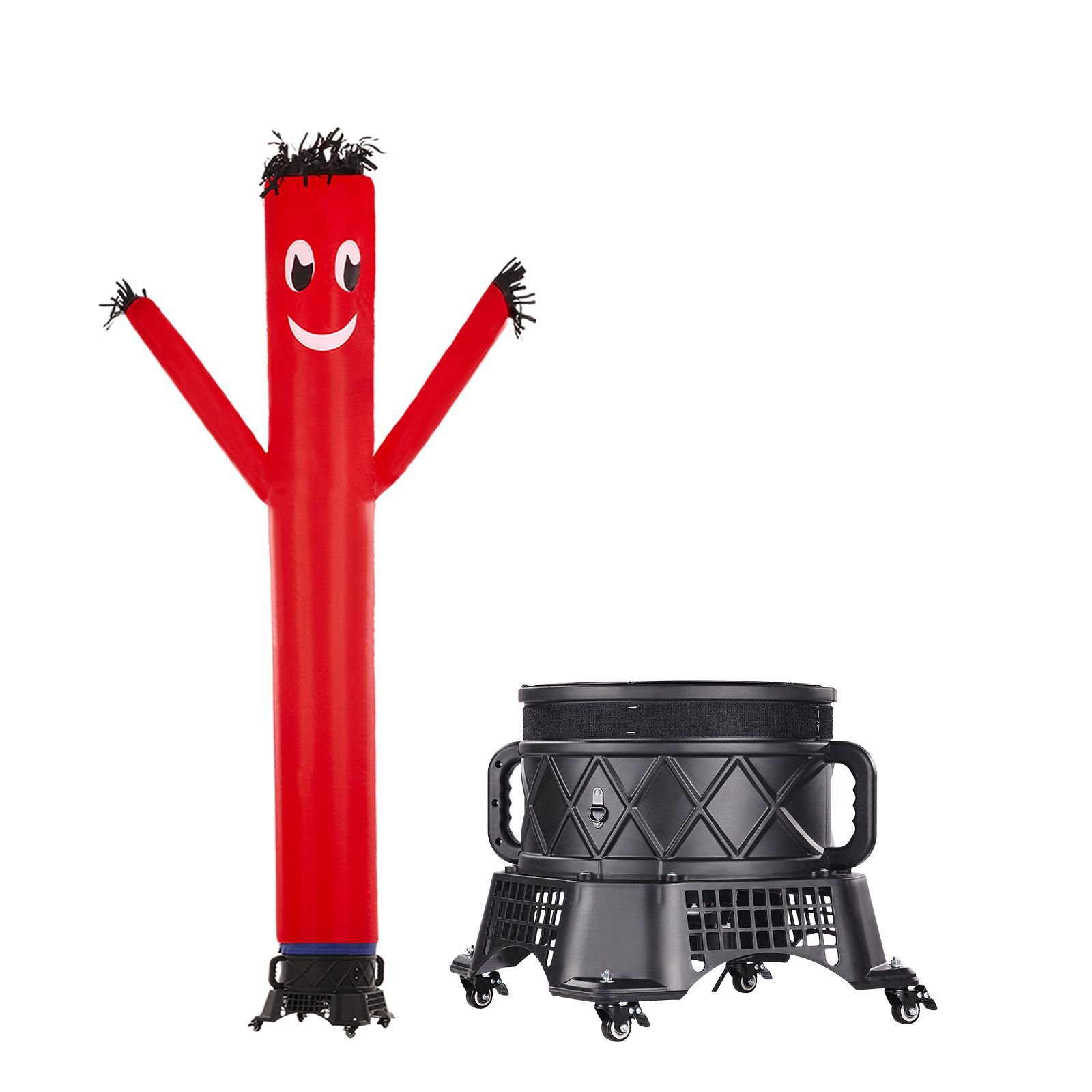 inflatable tube man set, 10 ft tall, wacky waving inflatable dancing tube guy with 9/10 hp blower, pp shell ipx3 waterproof blower fan, for outdoor advertising business store party