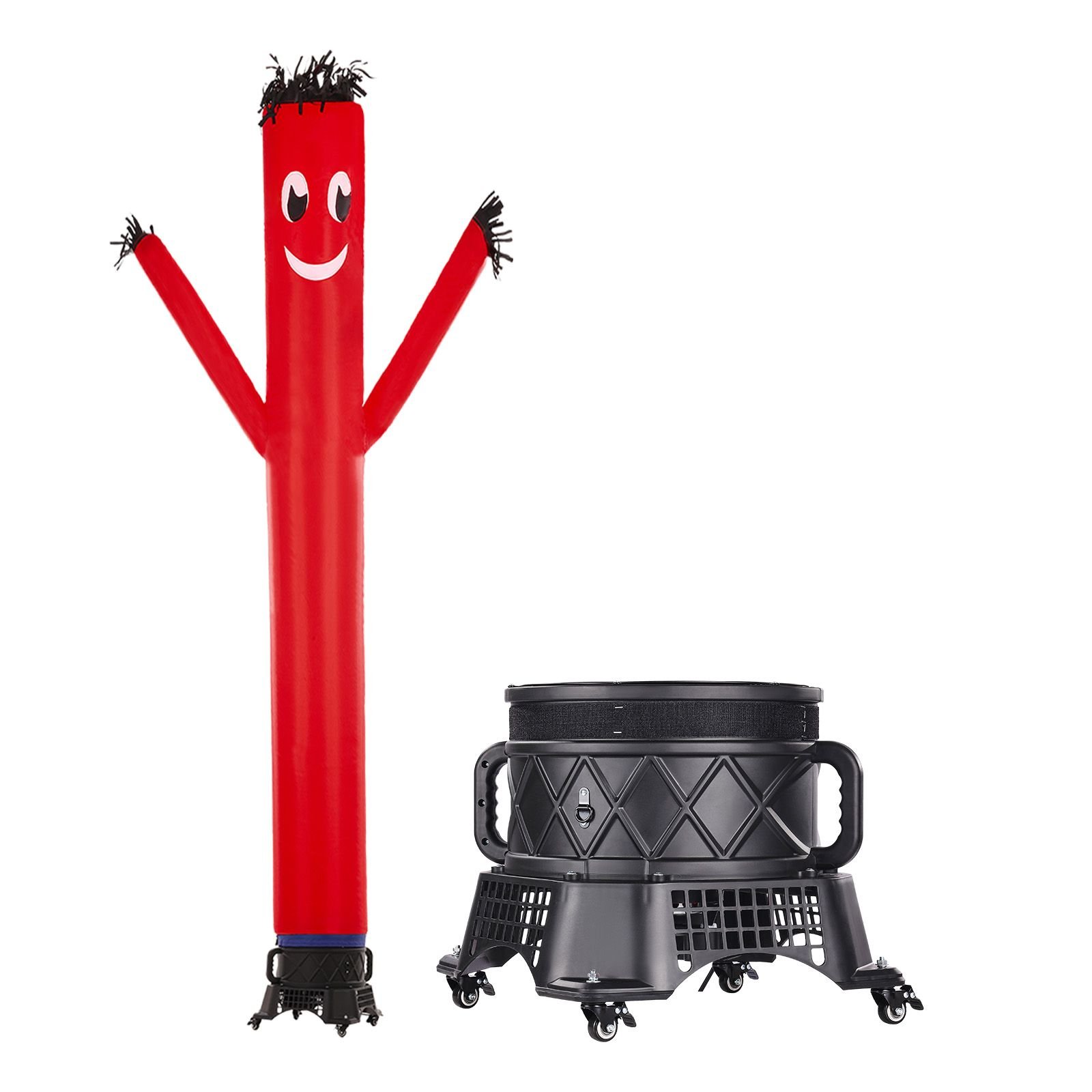 inflatable tube man set, 20 ft tall, wacky waving inflatable dancing tube guy with 1 hp blower, pp shell ipx3 waterproof blower fan, for outdoor advertising business store party