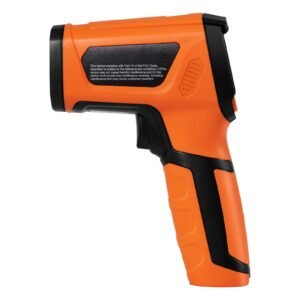 infrared thermometer, 40~2732 fahrenheit dual laser temperature gun non contact, handheld ir heat temperature gun with adjustable emissivity for cooking/pizza oven/engine(not for human)