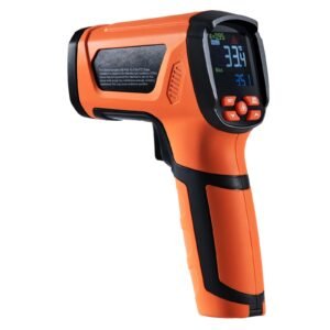 infrared thermometer, 40~2732 fahrenheit dual laser temperature gun non contact, handheld ir heat temperature gun with adjustable emissivity for cooking/pizza oven/engine(not for human)