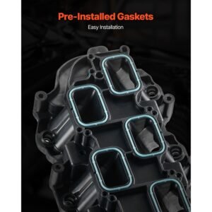 intake manifold, with gasket, engine intake manifold assembly compatible with 2011 2015 grand cherokee, manifold replacement replace 3009 167alu, 051 841 99 af, 051 841 99 ad, 051 841 99 ae