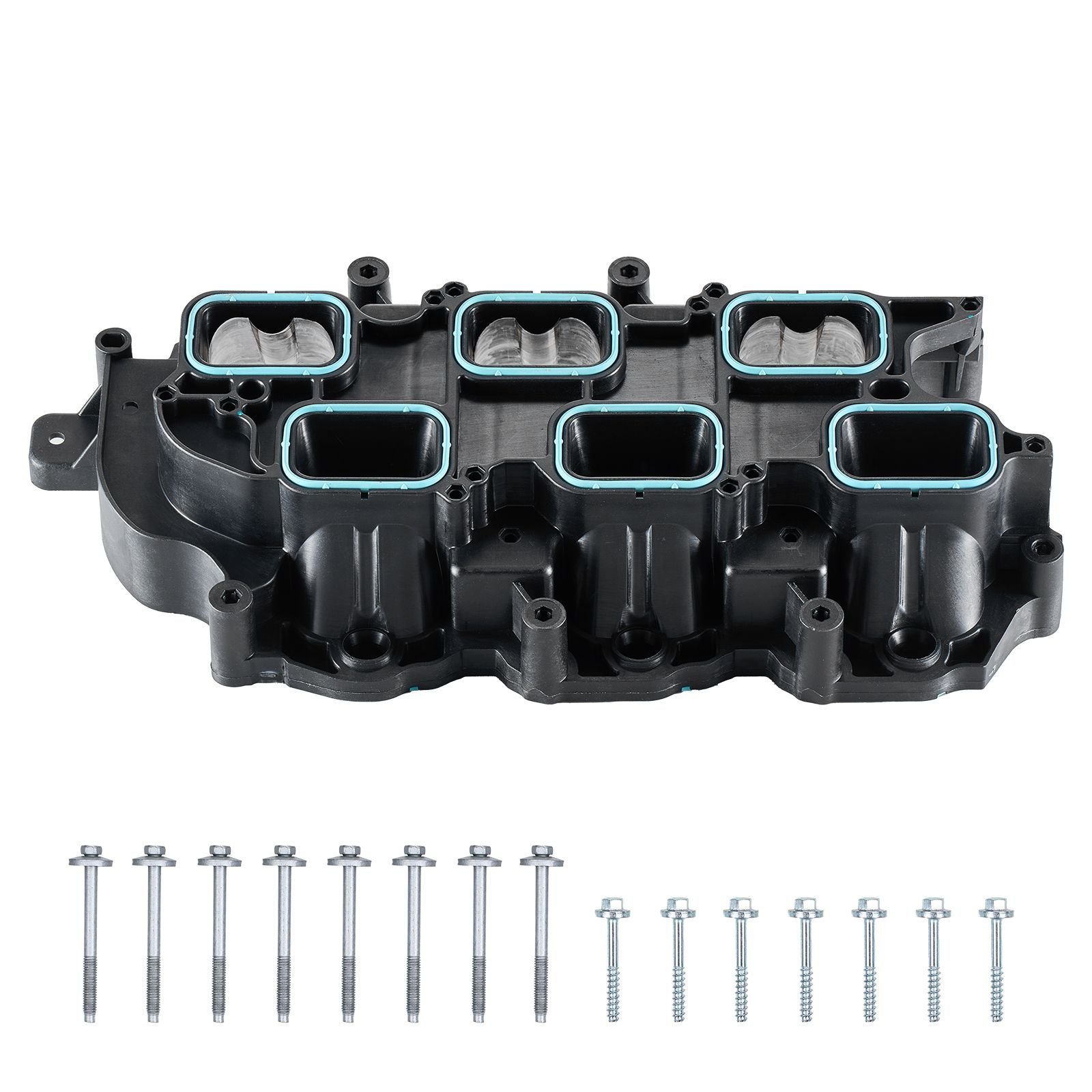 intake manifold, with gasket, engine intake manifold assembly compatible with 2011 2015 grand cherokee, manifold replacement replace 3009 167alu, 051 841 99 af, 051 841 99 ad, 051 841 99 ae