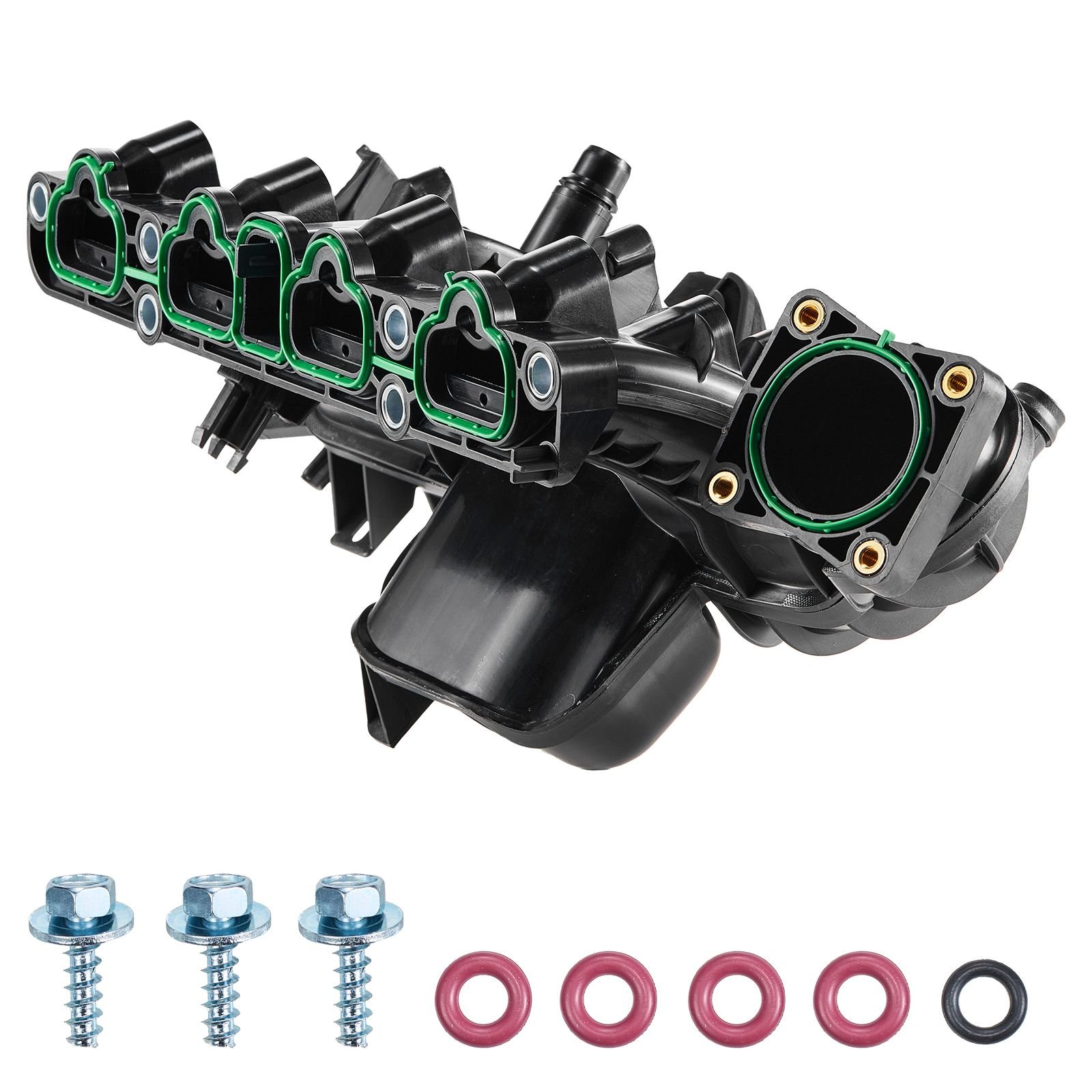 intake manifold, with gasket, engine intake manifold assembly compatible with 2013 2019 buick encore, replacement replace 615 380, 55577314, 55573168, 55581014, 25200449, 25200450, 25299449
