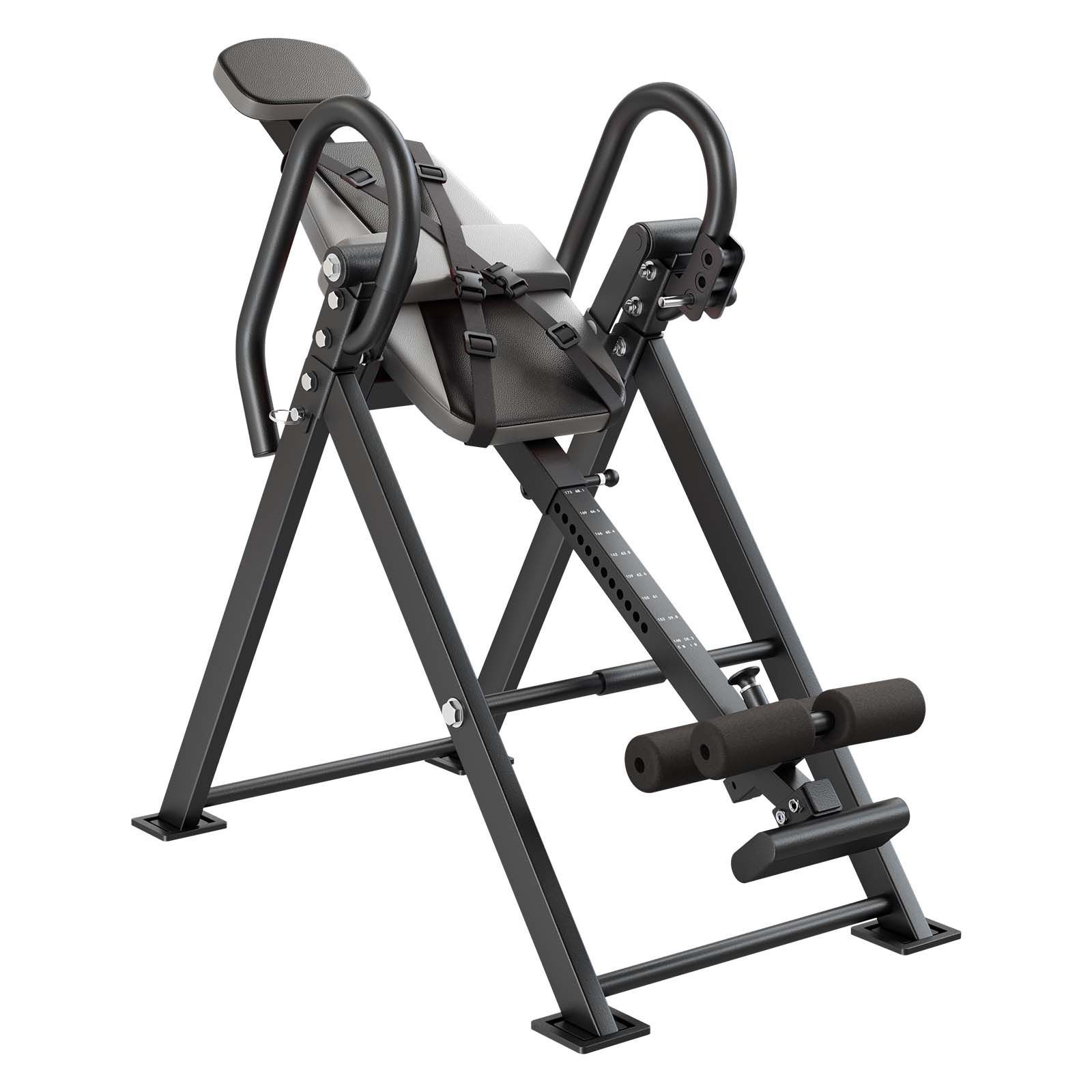 inversion table, 300 lbs capacity heavy duty back inverter stretcher, inverted table with stable structure, dual roller locking, decompression tables for shoulders, neck, back, knees