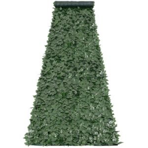 ivy privacy fence, 39 x 198in artificial green wall screen, greenery ivy fence with mesh cloth backing and strengthened joint, faux hedges vine leaf decoration for outdoor garden, yard, balcony