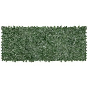 ivy privacy fence, 39 x 98 in artificial green wall screen, greenery ivy fence with mesh cloth backing and strengthened joint, faux hedges vine leaf decoration for outdoor garden, yard, balcony