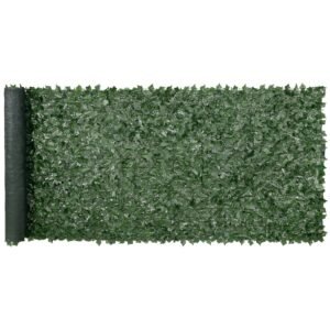 ivy privacy fence, 59 x 158in artificial green wall screen, greenery ivy fence w/ mesh cloth backing and strengthened joint, faux hedges vine leaf decoration for outdoor garden, yard, balcony