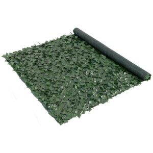 ivy privacy fence, 59 x 98 in artificial green wall screen, greenery ivy fence with mesh cloth backing and strengthened joint, faux hedges vine leaf decoration for outdoor garden, yard, balcony