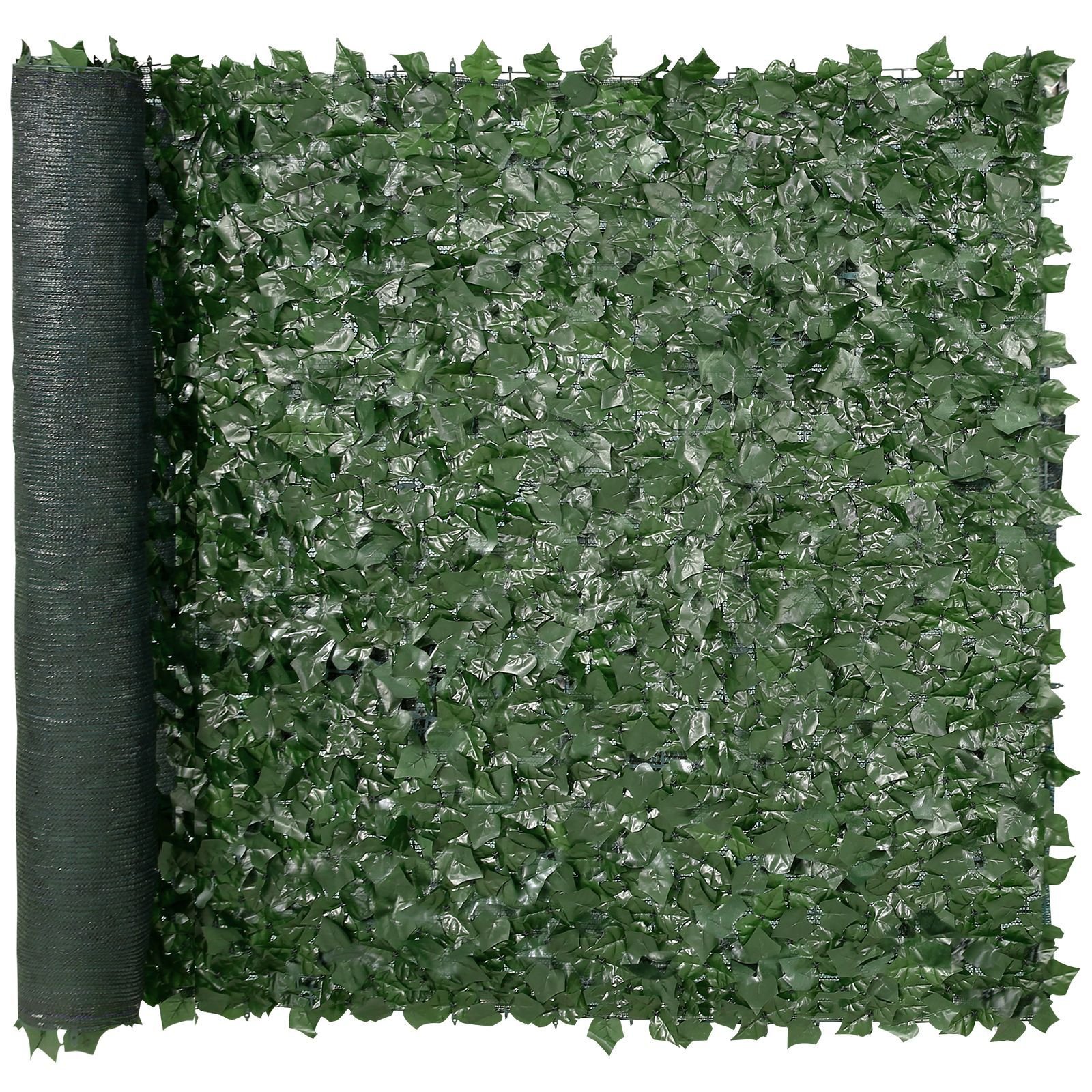 ivy privacy fence, 59 x 98 in artificial green wall screen, greenery ivy fence with mesh cloth backing and strengthened joint, faux hedges vine leaf decoration for outdoor garden, yard, balcony