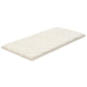 japanese tatami mat, twin size foldable japanese tatami mattress, futon mattress with storage bag & fastener, 9 layer floor mat for sleeping, dormitory, meditation, yoga, 80 x 39 x 2.5 in, white