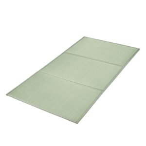 japanese tatami mat, twin size foldable japanese tatami mattress( natural rush grass), japanese floor mattress with non slip backing & fresh scent, futon mattress for sleeping meditation yoga