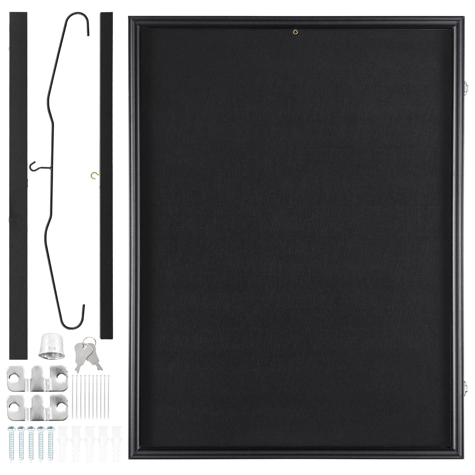 jersey display frame case, 23.3 x 31.2 x 1.5 in, large lockable sport jersey shadow box with 98% uv protection pc glass and hangers, for baseball basketball football hockey shirt and uniform
