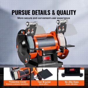 jewelry polisher, bench grinder polishing & buffing machine, 3590rpm bench lathe polisher with 1 wool wheel & 1 abrasive fiber wheel & 1 grinding wheel & 100pcs tools