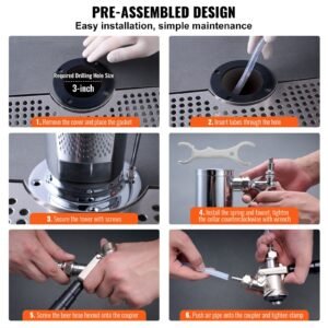 kegerator tower kit, dual taps beer conversion kit, stainless steel keg beer tower dispenser with dual gauge cga320 regulator & d system keg coupler, beer drip tray for party home