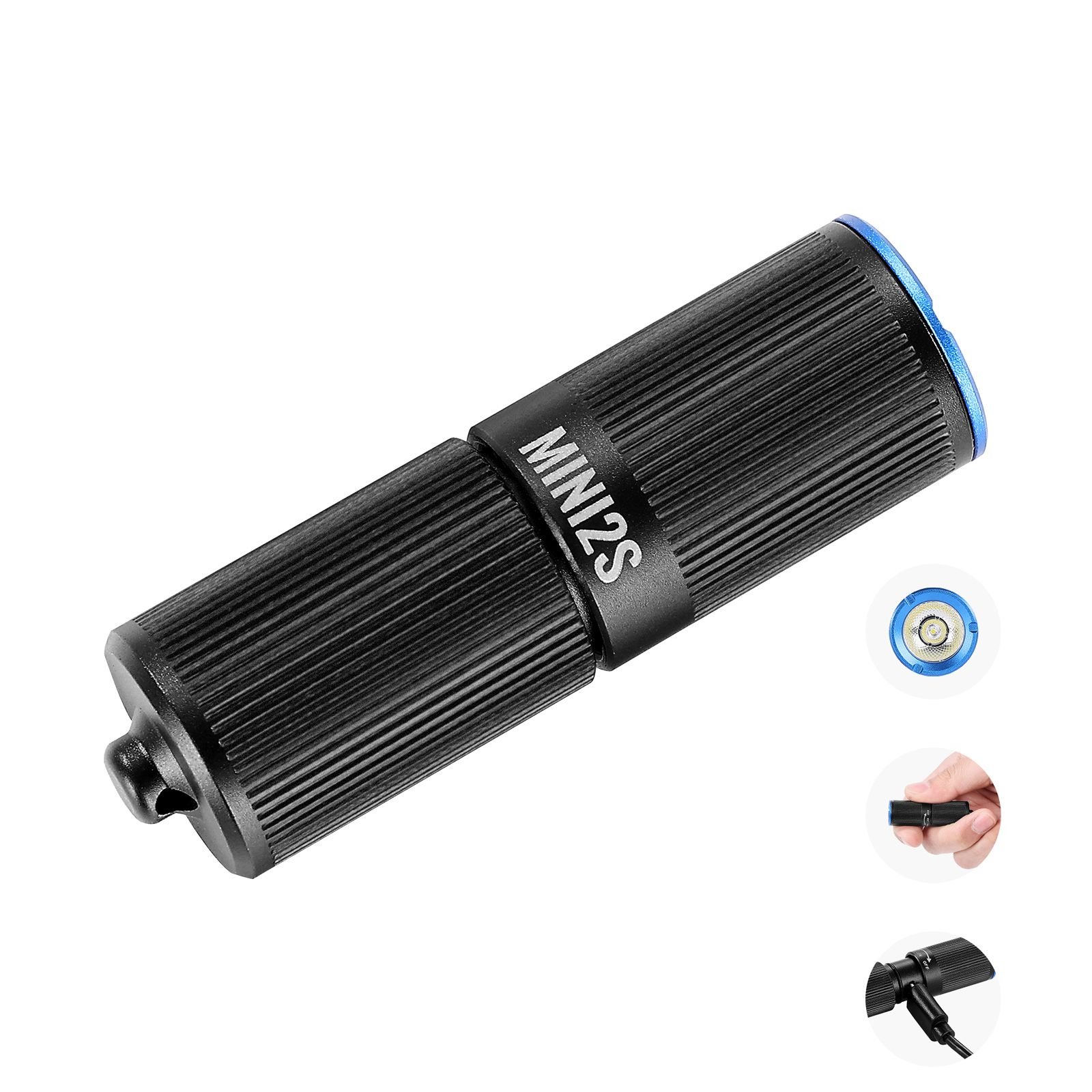 keychain flashlight, rechargeable mini led flashlight, 200 high lumens pocket sized flashlight with 2 lighting modes, ipx7 waterproof portable flashlight for everyday carry, camping, emergencies