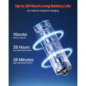keychain flashlight, rechargeable mini led flashlight, 200 high lumens pocket sized flashlight with 2 lighting modes, ipx7 waterproof portable flashlight for everyday carry, camping, emergencies