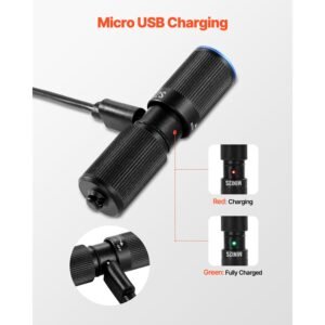keychain flashlight, rechargeable mini led flashlight, 200 high lumens pocket sized flashlight with 2 lighting modes, ipx7 waterproof portable flashlight for everyday carry, camping, emergencies