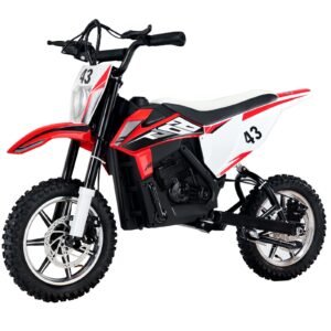 Kids Ride On Motorcycle, 36V Battery Powered Electric Motorcycle with Speed Up to 15.5mph, Treaded Tires, Battery Gauge, Dual Brakes, Ride on Toys for Children Boys Girls Aged 14+