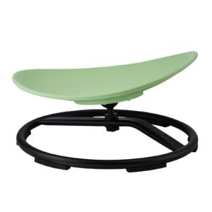 Kids Swivel Chair, 220 LBS Capacity, Sensory Spinning Chair, Autistic Kids Sensory Toy Chair with Non-Slip Metal Base, Toddler Sit and Spin Chair for Coordination Balance Focus Training Green