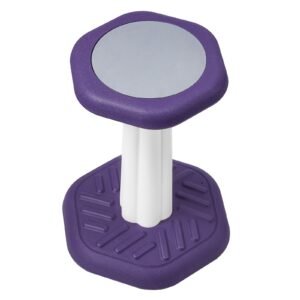 kids wobble chair, active chair with sponge cushion, wobble stool improves focus, posture and calm children, ideal for schools and home, age 7 14, purple