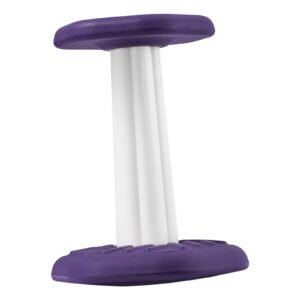 kids wobble chair, active chair with sponge cushion, wobble stool improves focus, posture and calm children, ideal for schools and home, age 7 14, purple