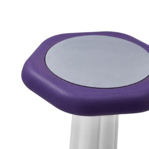 kids wobble chair, active chair with sponge cushion, wobble stool improves focus, posture and calm children, ideal for schools and home, age 7 14, purple
