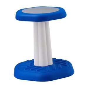 kids wobble chair, active chair with sponge cushion, wobble stool improves focus, posture and calm children, ideal for schools and preschools, age 3 7, blue
