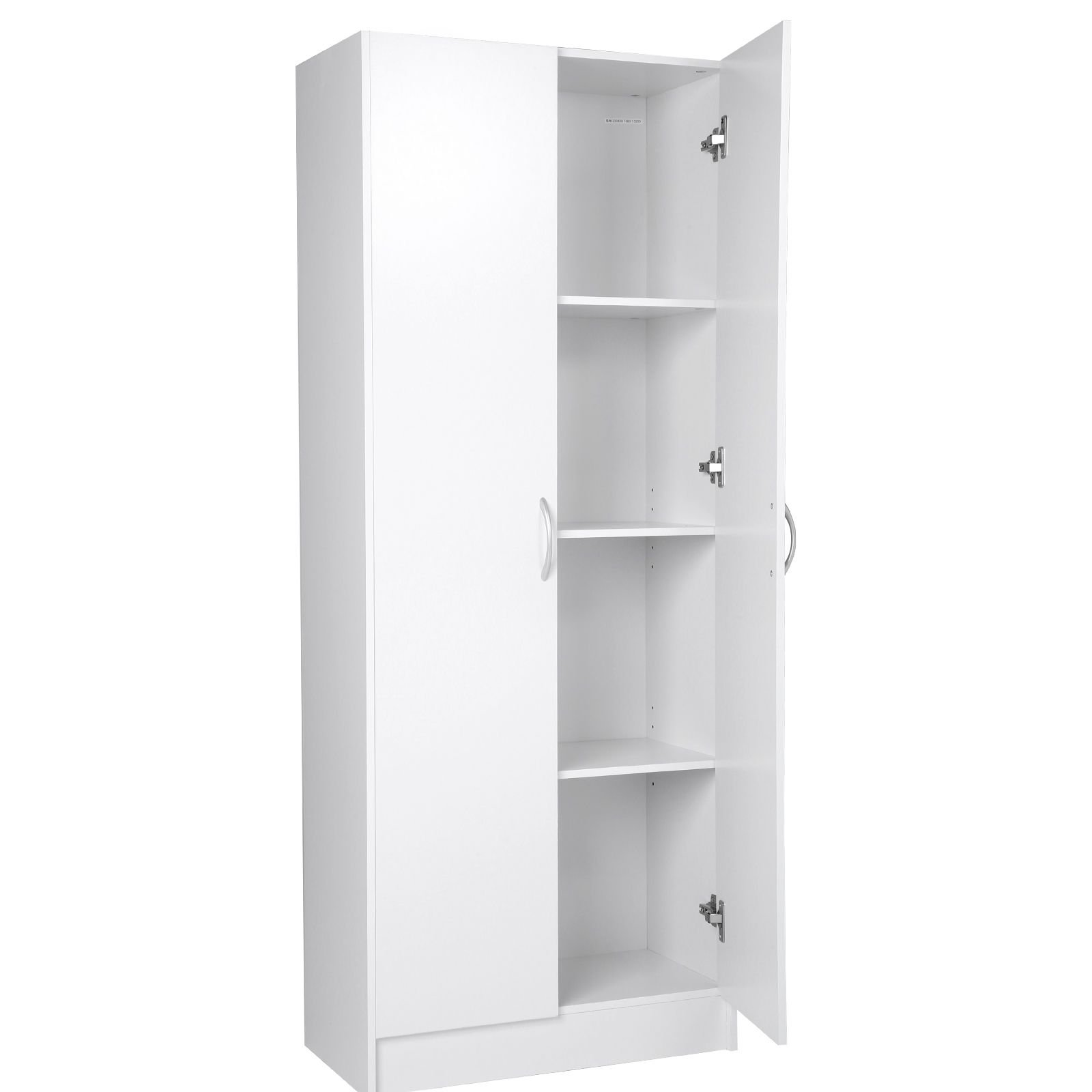 kitchen pantry cabinet, 60" tall food pantry storage cabinet, 110lbs freestanding storage cabinet cupboard with 3 shelves(2 adjustable), engineered wood utility pantry for kitchen, dining room
