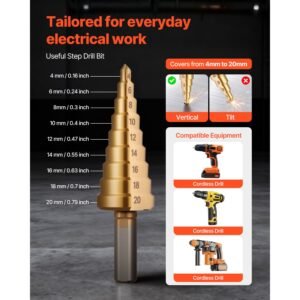 knockout punch set, 1/2 to 2 inch slug buster ratchet knockout set, ratchet wrench knockouts punch sets for aluminum, mild steel, fiberglass, plastics, 6 die sizes, 40cr steel ko tool kit