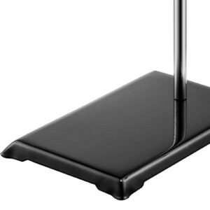 lab stand support, laboratory retort support stand 2 sets, steel lab stand 23.6" rod and 8.3" x 5.3" cast iron base, includes flask clamps, burette clamps and cross clamps