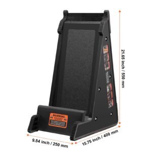 ladder levler, 380lbs load pp ladder leveling tool, pitch hopper, stair ladder stabilizer with storage, easy to use stable platform for all surfaces,extension ladder accessory for uneven ground