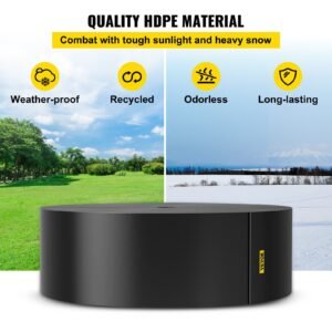 landscape edging, 10 inch depth 150 ft total length, recycled hdpe coiled terrace board, flexible bender border for landscaping, lawn, garden, yard, against invading weeds, black