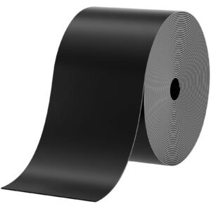 Landscape Edging, 10 inch Depth 40 ft Total Length, Recycled HDPE Coiled Terrace Board, Flexible Bender Border for Landscaping, Lawn, Garden, Yard, Against Invading Weeds, Black