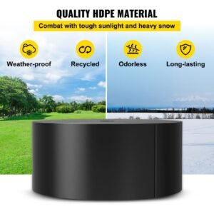 landscape edging, 10 inch depth 80 ft total length, recycled hdpe coiled terrace board, flexible bender border for landscaping, lawn, garden, yard, against invading weeds, black