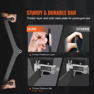 lat pulldown attachment, cable machine rowing v bar attachment, tricep pull down bar, back strength training rubber coated handle grip, bicep curl tricep lat pulldown bar for home gym fitness