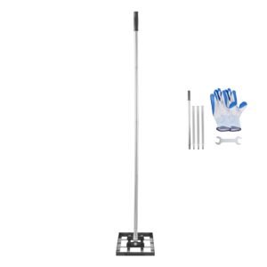 Lawn Leveling Rake, Lawn Leveler with 78 in Handle, 17x10 in Ground Plate, Rust-Resistant Carbon Steel Soil Leveler, 5 Heights Adjustable, Effort Saving Lawn Leveling Tool for Yard Golf Court