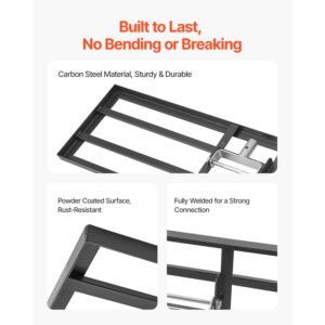 lawn leveling rake, lawn leveler with 83.9 in handle, 36x10 in ground plate, rust resistant carbon steel soil leveler, 3 heights adjustable, effort saving lawn leveling tool for yard golf court