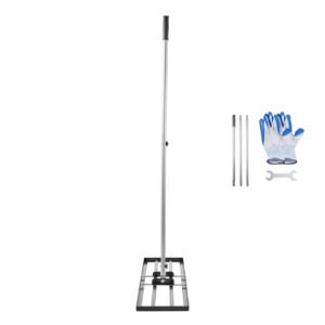 Lawn Leveling Rake, Lawn Leveler with 83.9 in Handle, 36x10 in Ground Plate, Rust-Resistant Carbon Steel Soil Leveler, 3 Heights Adjustable, Effort Saving Lawn Leveling Tool for Yard Golf Court