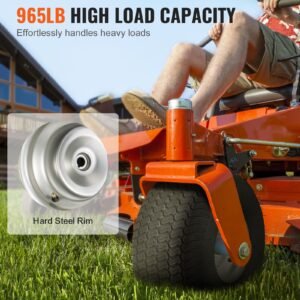 lawn mower tires with rim, 20x8 8" tubeless tractor tires, 2 pack tire and wheel assembly, s turf pneumatic tires with 3.5" offset hub and 3/4" bushing size, for riding mowers lawn tractors